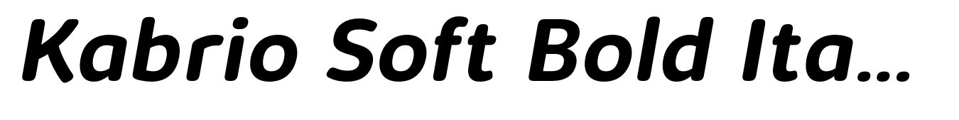 Kabrio Soft Bold Italic